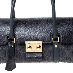 Pre Owned Louis Vuitton Navy Blue Gris Monogram Limited Edition Volupte Beaute Bag