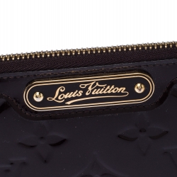 Pre Owned Louis Vuitton Amarante Monogram Vernis Key Pouch