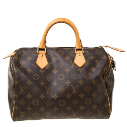 Pre Owned Louis Vuitton Monogram Canvas Speedy 30 Bag
