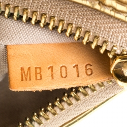 مملوكة مسبقًا حقيبة لوي فيتون ميرور بابيليون ذهبي مونوغرامي إصدار محدود