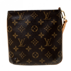 Pre Owned Louis Vuitton Monogram Canvas Partition Wristlet