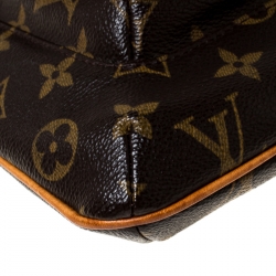 Pre Owned Louis Vuitton Monogram Canvas Partition Wristlet
