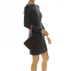 Pre Owned Louis Vuitton Monogram Canvas Partition Wristlet