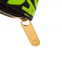 Pre Owned  Louis Vuitton Green Graffiti Stephen Sprouse Limited Edition Zippy Wallet
