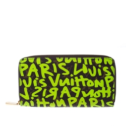 Louis Vuitton Green Graffiti Stephen Sprouse Limited Edition Zippy