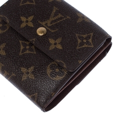 Pre Owned محفظة لوي فيتون كومباكت قلاب كانفاس مونوغرامي 