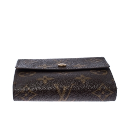 Pre Owned محفظة لوي فيتون كومباكت قلاب كانفاس مونوغرامي 