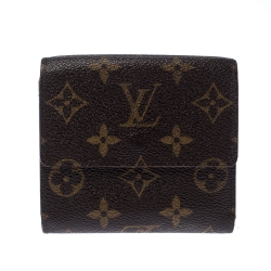 Pre Owned محفظة لوي فيتون كومباكت قلاب كانفاس مونوغرامي 