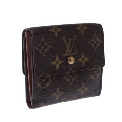 Pre Owned محفظة لوي فيتون كومباكت قلاب كانفاس مونوغرامي 