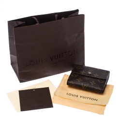 Pre Owned محفظة لوي فيتون كومباكت قلاب كانفاس مونوغرامي 