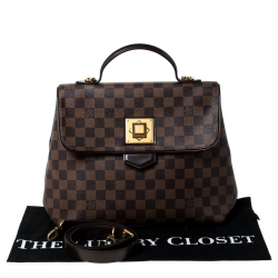 Pre Owned Louis Vuitton Damier Ebene Canvas Bergamo MM Bag