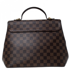 Pre Owned Louis Vuitton Damier Ebene Canvas Bergamo MM Bag