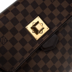 Pre Owned Louis Vuitton Damier Ebene Canvas Bergamo MM Bag