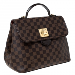 Pre Owned Louis Vuitton Damier Ebene Canvas Bergamo MM Bag