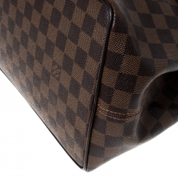 Pre Owned Louis Vuitton Damier Ebene Canvas Bergamo MM Bag