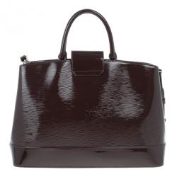 مملوكة مسبقًا Louis Vuitton Quetshe Patent Epi Leather Mirabeau Tote