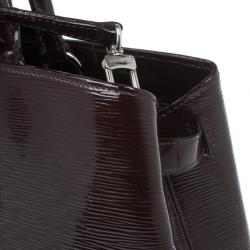 مملوكة مسبقًا Louis Vuitton Quetshe Patent Epi Leather Mirabeau Tote