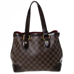 Pre Owned Louis Vuitton Damier Ebene Canvas Hampstead PM Bag