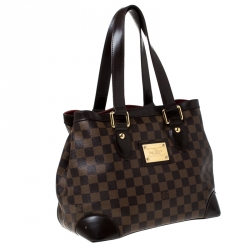 Pre Owned Louis Vuitton Damier Ebene Canvas Hampstead PM Bag