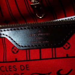 Louis Vuitton Damier Ebene Canvas Neverfull MM Bag