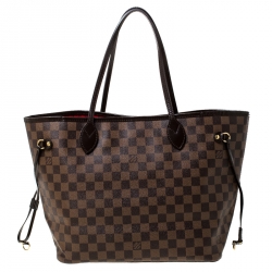 Louis Vuitton Damier Ebene Canvas Neverfull MM Bag