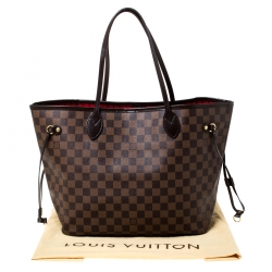 Louis Vuitton Damier Ebene Canvas Neverfull MM Bag
