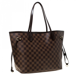 Louis Vuitton Damier Ebene Canvas Neverfull MM Bag