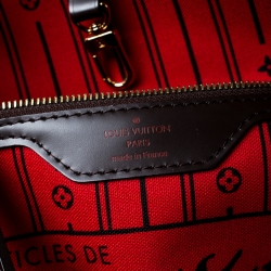 Pre Owned Louis Vuitton Damier Ebene Canvas Neverfull MM Bag