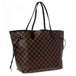 Pre Owned Louis Vuitton Damier Ebene Canvas Neverfull MM Bag