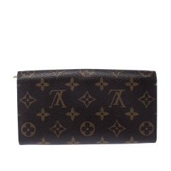 Pre Owned Louis Vuitton Monogram Canvas Sarah Continental Wallet