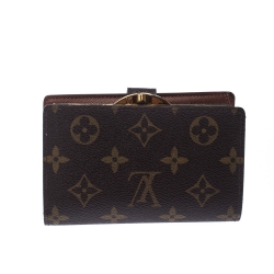 Pre Owned Louis Vuitton Monogram Canvas French Compact Wallet