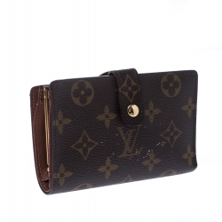 Pre Owned Louis Vuitton Monogram Canvas French Compact Wallet