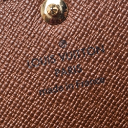 Pre Owned محفظة كونتينينتال لوي فيتون سارا كانفاس مونوغرامي