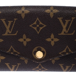 Pre Owned محفظة كونتينينتال لوي فيتون سارا كانفاس مونوغرامي