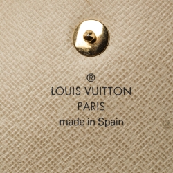 Pre Owned Louis Vuitton Damier Azur Canvas Trifold Wallet