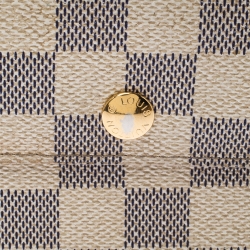 Pre Owned Louis Vuitton Damier Azur Canvas Trifold Wallet