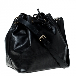Pre Owned Louis Vuitton Black Epi Leather Petit Noe Shoulder Bag