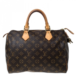 Pre Owned Louis Vuitton Monogram Canvas Speedy 30 Bag