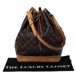 مملوكة مسبقًا حقيبة لوي فيتون نويه كانفاس مونوغرامي كبيرة