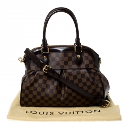 Pre Owned Louis Vuitton Damier Ebene Canvas Trevi PM Bag