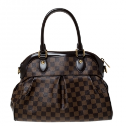 Pre Owned Louis Vuitton Damier Ebene Canvas Trevi PM Bag