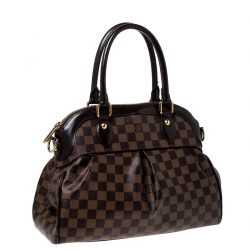 Pre Owned Louis Vuitton Damier Ebene Canvas Trevi PM Bag