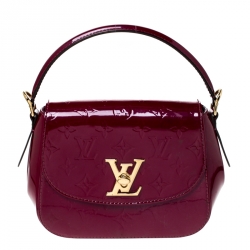 Red Louis Vuitton Vernis Pasadena Satchel