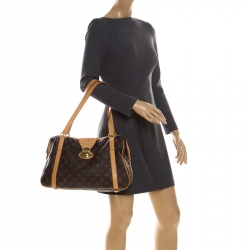 Pre Owned Louis Vuitton Brown Monogram Canvas Stresa PM Bag