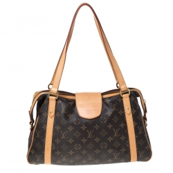 Pre Owned Louis Vuitton Brown Monogram Canvas Stresa PM Bag