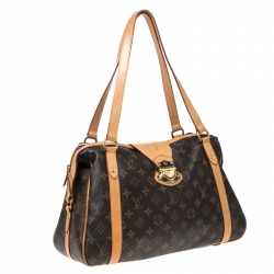 Pre Owned Louis Vuitton Brown Monogram Canvas Stresa PM Bag