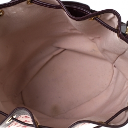 Pre Owned حقيبة لوي فيتون نيو ميني لين ميني مونوغرام أحمر كرزي 