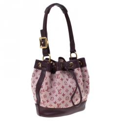 Pre Owned حقيبة لوي فيتون نيو ميني لين ميني مونوغرام أحمر كرزي 