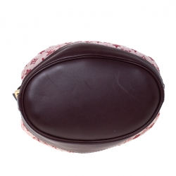 Pre Owned حقيبة لوي فيتون نيو ميني لين ميني مونوغرام أحمر كرزي 