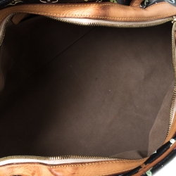 مملوكة مسبقًا حقيبة لوي فيتون كلاوديا كانفاس مونوغرامي متعددة الألوان سوداء